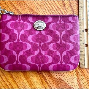 Coach pink wristlet